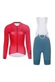 RIVANELLE BY HOLOKOLO Cyklistický krátký dres a krátké kalhoty - VICTORIOUS ELITE - zelená/červená