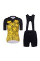RIVANELLE BY HOLOKOLO Cyklistický krátký dres a krátké kalhoty - CHEETAH II - žlutá/černá