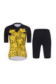 RIVANELLE BY HOLOKOLO Cyklistický krátký dres a krátké kalhoty - CHEETAH II - černá/žlutá