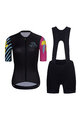 RIVANELLE BY HOLOKOLO Cyklistický krátký dres a krátké kalhoty - MEDITATION  - růžová/černá