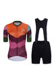 RIVANELLE BY HOLOKOLO Cyklistický krátký dres a krátké kalhoty - SERENITY  - černá/červená/fialová