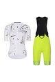 RIVANELLE BY HOLOKOLO Cyklistický krátký dres a krátké kalhoty - PASSION - bílá/žlutá/černá