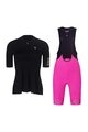 RIVANELLE BY HOLOKOLO Cyklistický krátký dres a krátké kalhoty - GRACE - černá/růžová