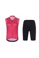 RIVANELLE BY HOLOKOLO Cyklistický krátký dres a krátké kalhoty - PURE - růžová/černá