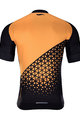 HOLOKOLO Cyklistický dres s krátkým rukávem - DUSK - oranžová/černá