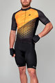 HOLOKOLO Cyklistický krátký dres a krátké kalhoty - DUSK - černá/oranžová