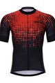 HOLOKOLO Cyklistický krátký dres a krátké kalhoty - FROSTED - černá/červená