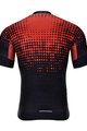 HOLOKOLO Cyklistický dres s krátkým rukávem - FROSTED - červená/černá