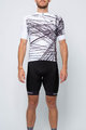 HOLOKOLO Cyklistický krátký dres a krátké kalhoty - CLASH - bílá/černá