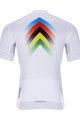 HOLOKOLO Cyklistický dres s krátkým rukávem - HYPER - bílá/duhová