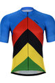 HOLOKOLO Cyklistický krátký dres a krátké kalhoty - ULTRA - modrá/duhová/černá