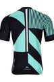HOLOKOLO Cyklistický krátký dres a krátké kalhoty - TRACE - světle modrá/černá