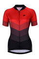 HOLOKOLO Cyklistický dres s krátkým rukávem - NEW NEUTRAL LADY - červená/černá