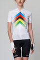 HOLOKOLO Cyklistický krátký dres a krátké kalhoty - HYPER LADY - bílá/vícebarevná