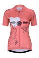 HOLOKOLO Cyklistický dres s krátkým rukávem - RAZZLE DAZZLE LADY - růžová