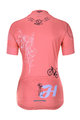 HOLOKOLO Cyklistický dres s krátkým rukávem - RAZZLE DAZZLE LADY - růžová