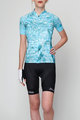 HOLOKOLO Cyklistický krátký dres a krátké kalhoty - BLOSSOM LADY - světle zelená/vícebarevná