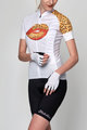 HOLOKOLO Cyklistický krátký dres a krátké kalhoty - BISOU LADY - bílá/vícebarevná