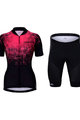 HOLOKOLO Cyklistický krátký dres a krátké kalhoty - FROSTED LADY - černá/růžová