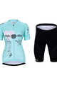 HOLOKOLO Cyklistický krátký dres a krátké kalhoty - RAZZLE DAZZLE LADY - vícebarevná/světle modrá