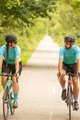 HOLOKOLO Cyklistický krátký dres a krátké kalhoty - DAYBREAK LADY - černá/světle modrá/zelená