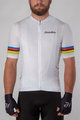 HOLOKOLO Cyklistický krátký dres a krátké kalhoty - RAINBOW - bílá/černá
