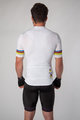 HOLOKOLO Cyklistický dres s krátkým rukávem - RAINBOW - bílá