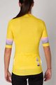 HOLOKOLO Cyklistický dres s krátkým rukávem - RAINBOW LADY - žlutá