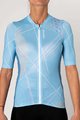 HOLOKOLO Cyklistický dres s krátkým rukávem - SPARKLE LADY - světle modrá