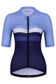 HOLOKOLO Cyklistický dres s krátkým rukávem - SPORTY LADY - modrá/světle modrá