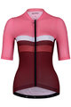 HOLOKOLO Cyklistický krátký dres a krátké kalhoty - SPORTY LADY - růžová/bordó/černá