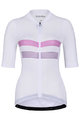 HOLOKOLO Cyklistický dres s krátkým rukávem - SPORTY LADY - bílá/růžová