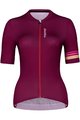 HOLOKOLO Cyklistický dres s krátkým rukávem - HAPPY ELITE LADY - bordó