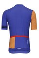 HOLOKOLO Cyklistický dres s krátkým rukávem - GREAT ELITE - oranžová/modrá