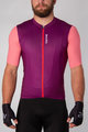 HOLOKOLO Cyklistický krátký dres a krátké kalhoty - ENJOYABLE ELITE - černá/růžová/fialová