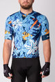 HOLOKOLO Cyklistický dres s krátkým rukávem - PASSIONATE ELITE - bílá/oranžová/modrá