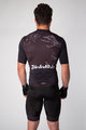 HOLOKOLO Cyklistický dres s krátkým rukávem - CRAZY ELITE - černá/bílá