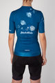 HOLOKOLO Cyklistický dres s krátkým rukávem - CHARMING ELITE LADY - modrá/světle modrá