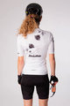HOLOKOLO Cyklistický dres s krátkým rukávem - CALM ELITE LADY - bílá/šedá