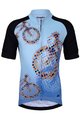 HOLOKOLO Cyklistický krátký dres a krátké kalhoty - BIKERS KIDS - modrá/černá/bílá