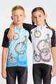 HOLOKOLO Cyklistický dres s krátkým rukávem - BIKERS KIDS - modrá/černá