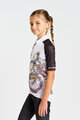 HOLOKOLO Cyklistický dres s krátkým rukávem - RIDERS KIDS - černá/bílá