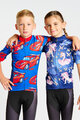 HOLOKOLO Cyklistický dres s krátkým rukávem - CARS KIDS - červená/modrá