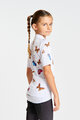 HOLOKOLO Cyklistický dres s krátkým rukávem - BUTTERFLIES KIDS - bílá/vícebarevná