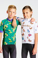 HOLOKOLO Cyklistický dres s krátkým rukávem - BUTTERFLIES KIDS - bílá/vícebarevná