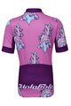 HOLOKOLO Cyklistický krátký dres a krátké kalhoty - UNICORNS KIDS - růžová/černá