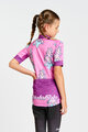 HOLOKOLO Cyklistický dres s krátkým rukávem - UNICORNS KIDS - růžová/vícebarevná