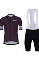 HOLOKOLO Cyklistický krátký dres a krátké kalhoty - RAINBOW - hnědá/černá