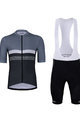 HOLOKOLO Cyklistický krátký dres a krátké kalhoty - SPORTY - šedá/bílá/černá