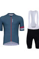 HOLOKOLO Cyklistický krátký dres a krátké kalhoty - EXCITED ELITE - šedá/černá